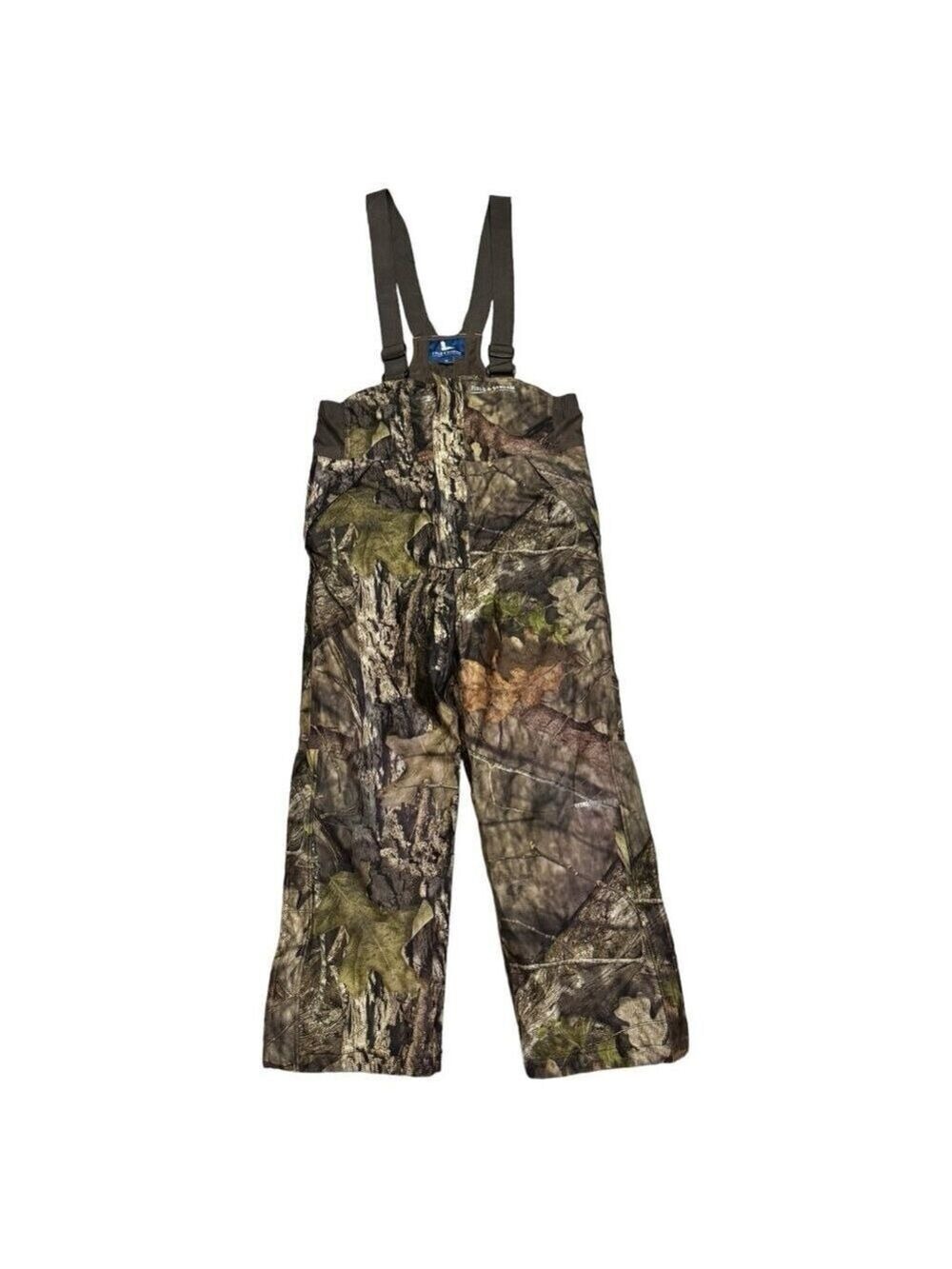 Mossy Oak Field Stream Camo Outdoor Hunting Fishing Winter Overalls Pants Youth